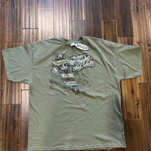 VTG Kerusso T-Shirt Men's 2XL Christian My Savior Tougher Nails Revelation 1:18